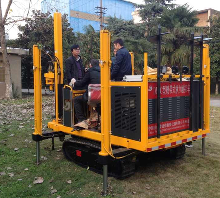 crawler type CPT truck static cone penetrometer for soil