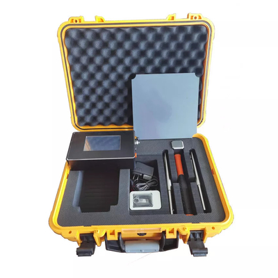 Portable automatic electronic soil non-nuclear density gauge