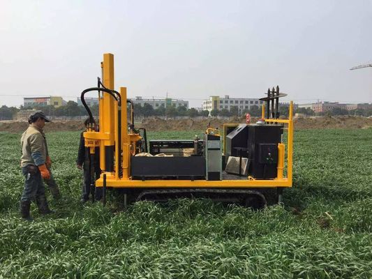20ton crawler type soil static cone penetrometer for qc, fs, u test
