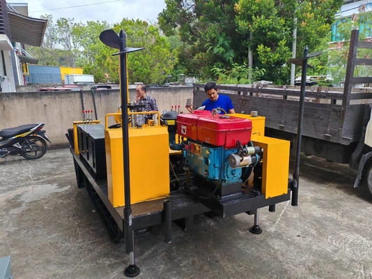 Cralwer Type Static Cone Penetrometer CPT Anchoring Machine for test QC, FS,U Data for Bearing Capacity of Foundation