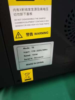 T6  Precious Metal gold XRF Analyzer Purity Density Testing Assay Machine