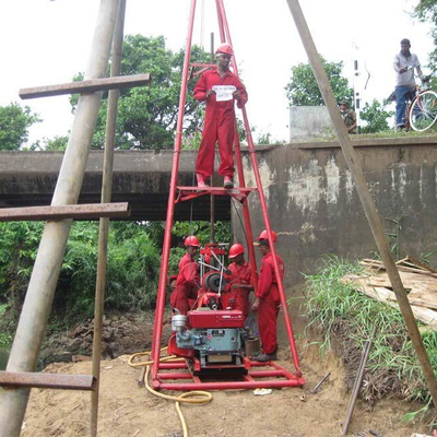 XY-200 Four wheels type hydraulic rotary soil drilling rig for spt