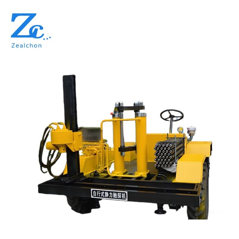 200KN Crawler Type Hydraulic Static Cone Penetrometer for Geotechnical Soil CPT CPTU Testing Machine