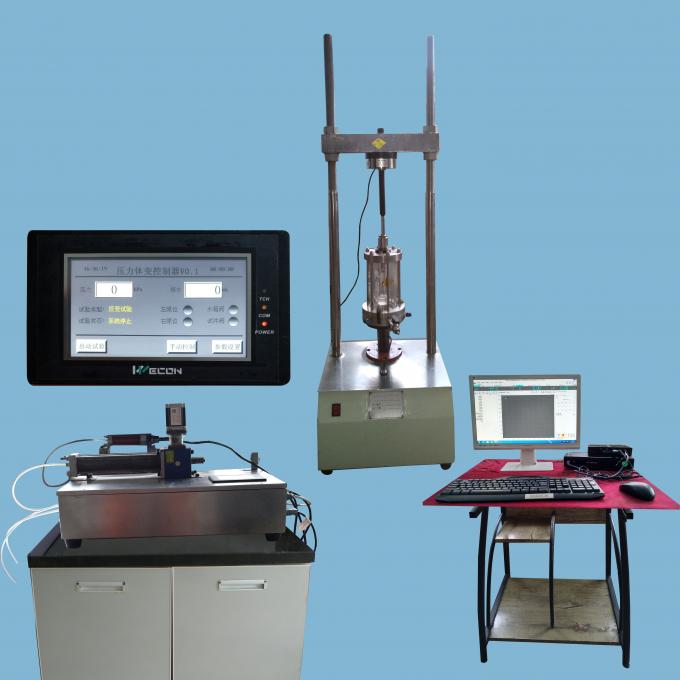 C001 Fully Automatic Triaxial Testing System Apparatus Electronic with 39.1 61.8 soil triaxial compression test