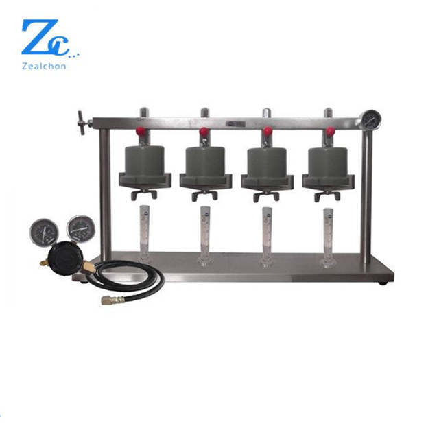 4-unit API LPLT Filtration Drilling Fluid Tester Filter Press Lab Equipment Analysis Device Slurry Testing