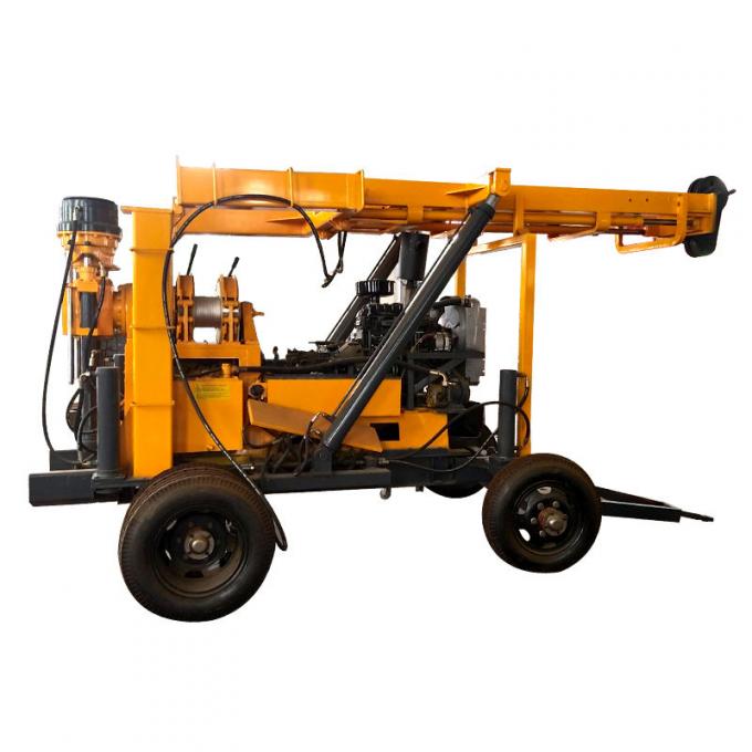 Portable Hydraulic Wheel Core Drill SPT Sampling Geotechnical Drilling Rig