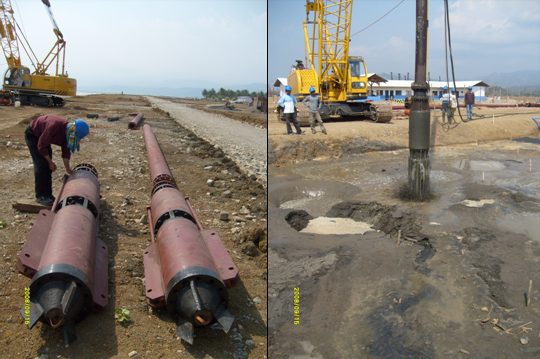 Vibroflot Equipment Method of vibrating infusion (referred vibroflotation) is the use of in situ ground vibration system